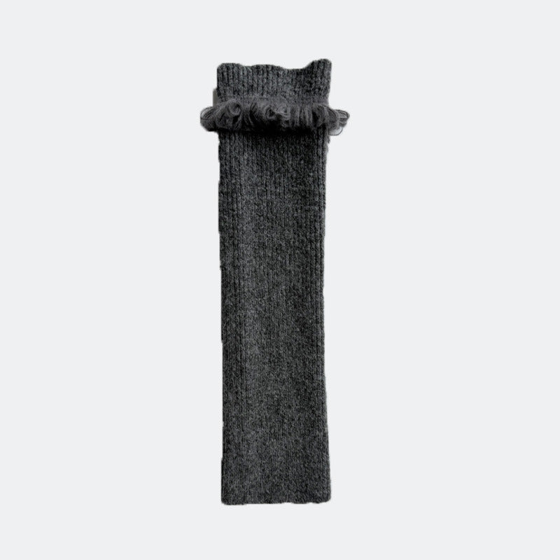 Flewera Women's Knit Leg Warmers – Single Needle, 15.7 inch, Footless