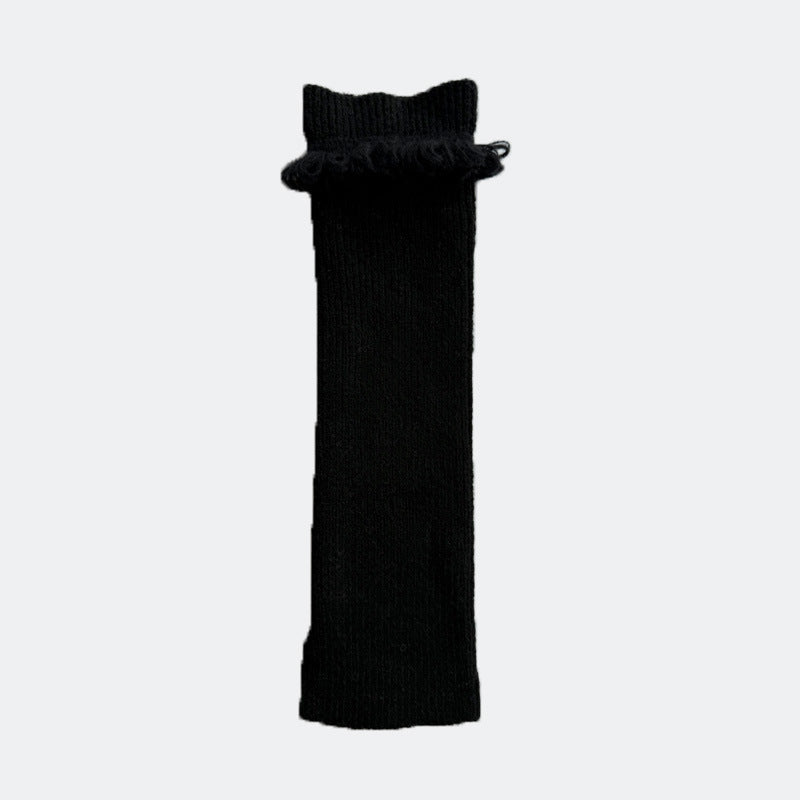Flewera Women's Knit Leg Warmers – Single Needle, 15.7 inch, Footless