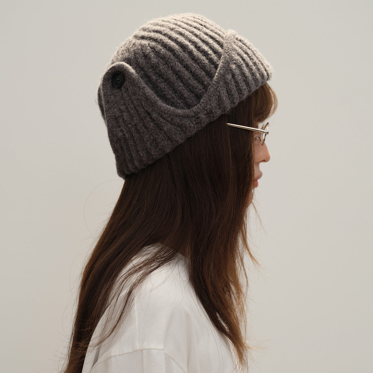 Flewera Women's Ribbed Knit Beanie Hat – Round Top, No Brim, 7.5 Inch