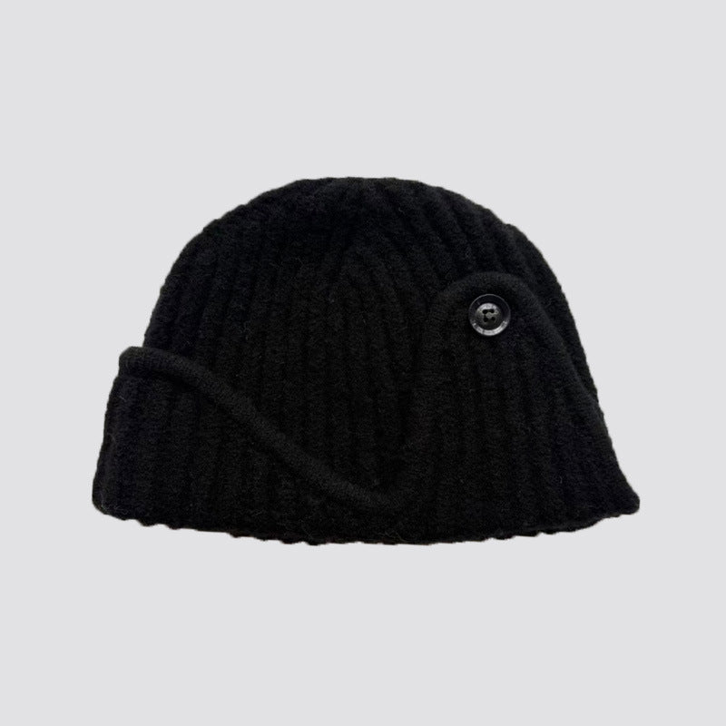 Flewera Women's Ribbed Knit Beanie Hat – Round Top, No Brim, 7.5 Inch