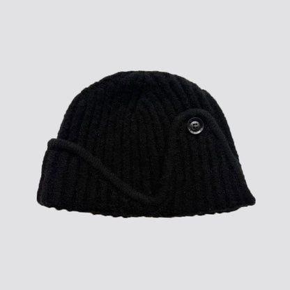 Flewera Women's Ribbed Knit Beanie Hat – Round Top, No Brim, 7.5 Inch