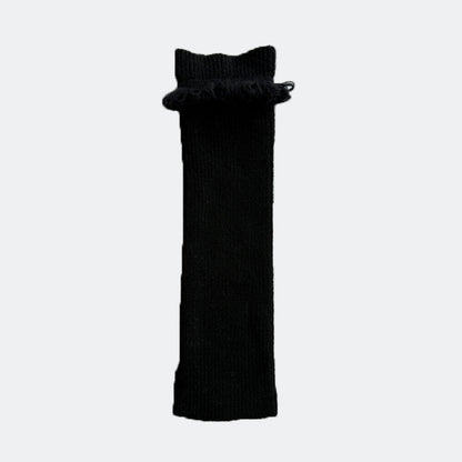 Flewera Women's Knit Leg Warmers – Single Needle, 15.7 inch, Footless