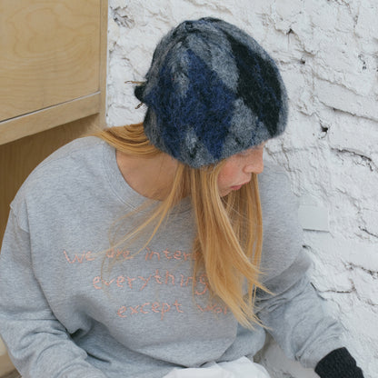 Flewera Women's Fuzzy Knit Beanie Hat – Round Top, No Brim, 8.3 Inch