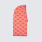 Flewera Women's Knit Head Covering – Floral Pattern, Pink Orange, 15.7 Inch