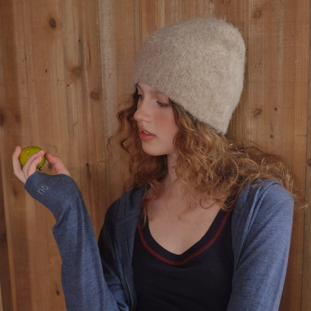 Flewera Women's Fuzzy Knit Beanie Hat – Round Top, No Brim, 9.4 Inch