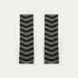 Flewera Women's Ribbed Knit Leg Warmers – Stripe Pattern, 17.3 inch, Footless