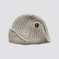 Flewera Women's Ribbed Knit Beanie Hat – Round Top, No Brim, 7.5 Inch