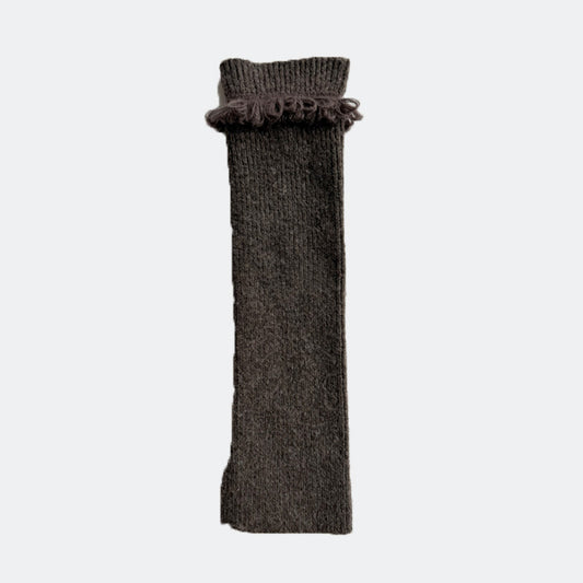 Flewera Women's Knit Leg Warmers – Single Needle, 15.7 inch, Footless