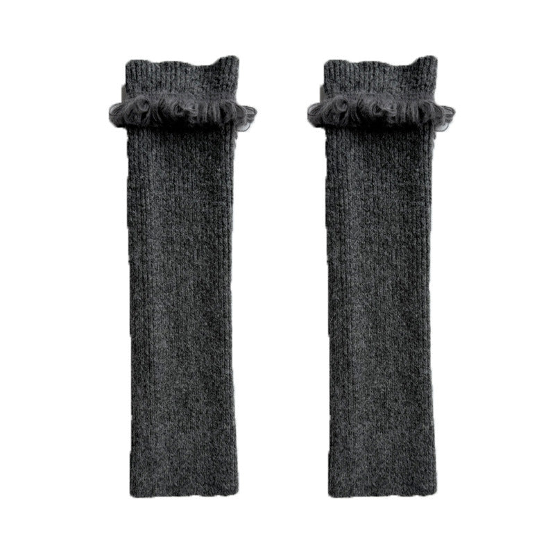 Flewera Women's Knit Leg Warmers – Single Needle, 15.7 inch, Footless
