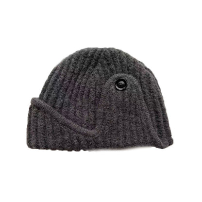 Flewera Women's Ribbed Knit Beanie Hat – Round Top, No Brim, 7.5 Inch